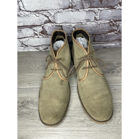 Wolverine 1883 Taupe Suede Leather Desert Lace Chukka Boots Men’s Sz 45EU/12M US - Picture 2 of 16